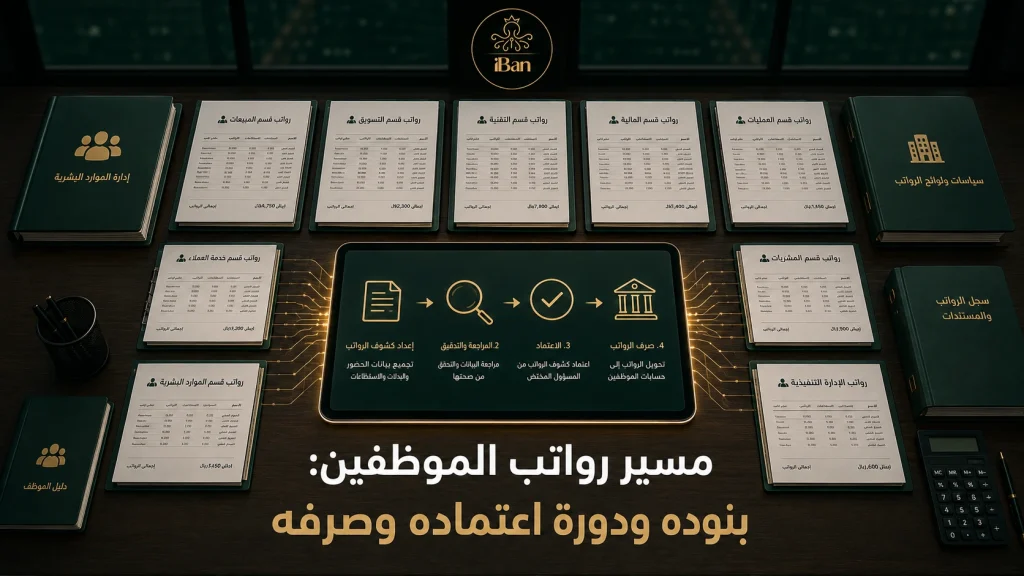 مسير رواتب الموظفين وبنوده ودورة الاعتماد والصرف
