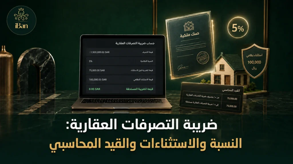 ضريبة التصرفات العقارية والنسبة والاستثناءات والقيد المحاسبي