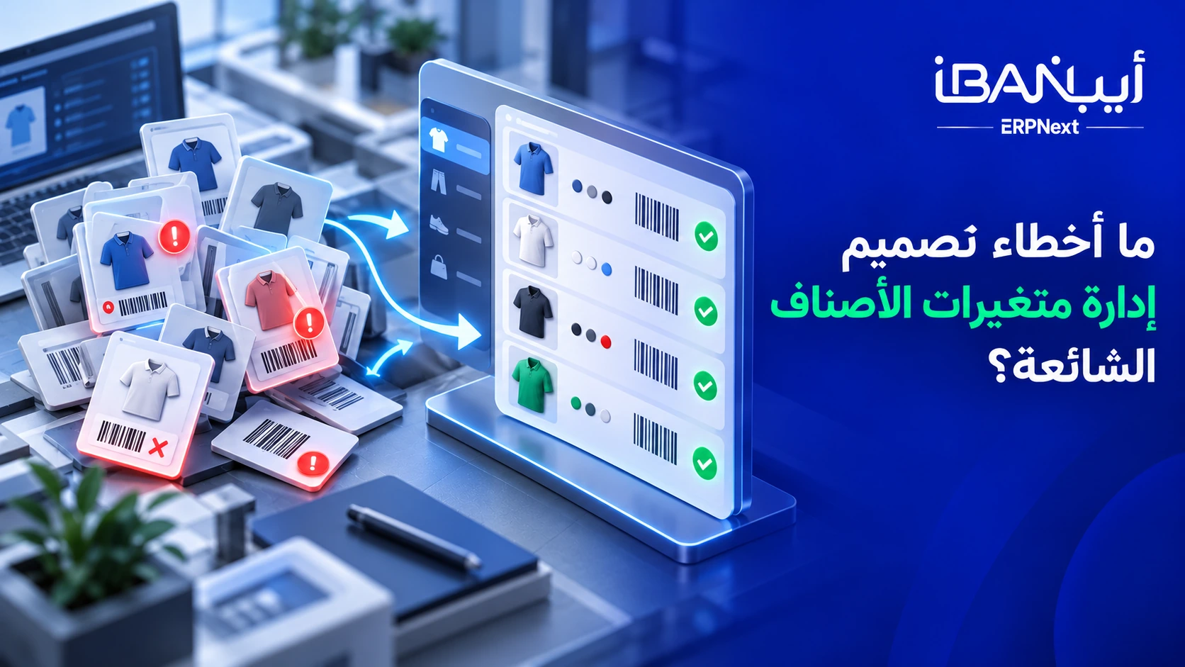 أخطاء تصميم متغيرات الأصناف في ERPNext